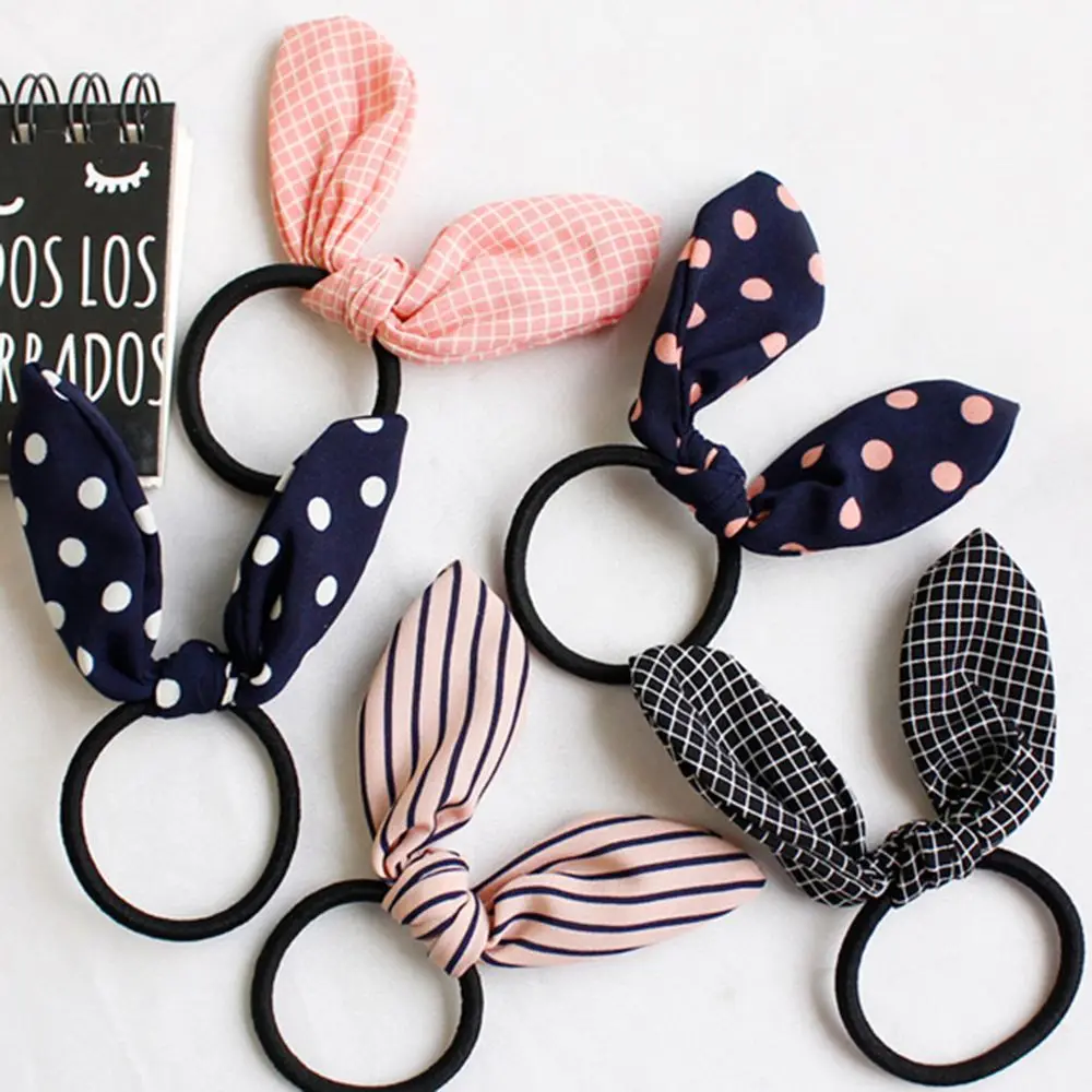 Hot Sale Fashion Lovely Rabbit Ear Scrunchies Hair Ties Striped Dot Elastic Hairband for Women Girl Hair Accessories New Arrival
Hot Sale Fashion Lovely Rabbit Ear Scrunchies Hair Ties Striped Dot Elastic Hairband for Women Girl Hair Accessories New Arrival