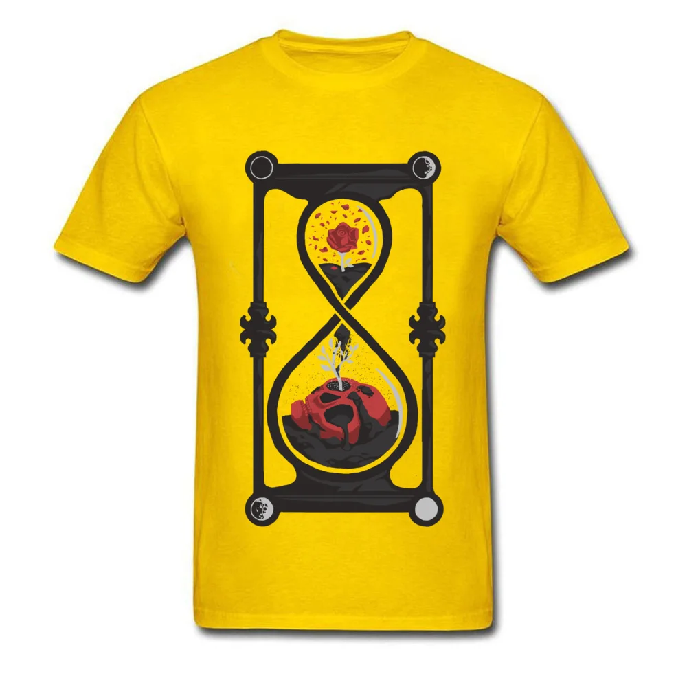 Memento Mori Unique Short Sleeve Tees Thanksgiving Day O Neck 100% Cotton Mens Top T-shirts Unique T-Shirt 2018 New Memento Mori yellow