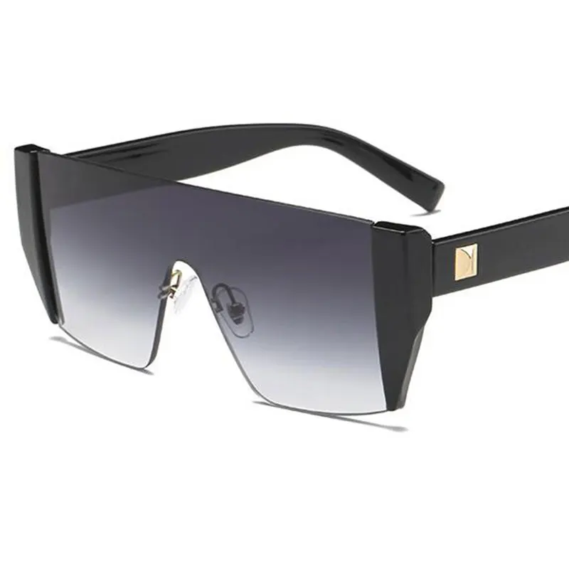 2020 Retro Vintage Oversize Square Sunglasses Women One Piece Lens Hlaf Frame Sun Glasses For Men Brand Designer Plastic Eyewear
2020 Retro Vintage Oversize Square Sunglasses Women One Piece Lens Hlaf Frame Sun Glasses For Men Brand Designer Plastic Eyewear