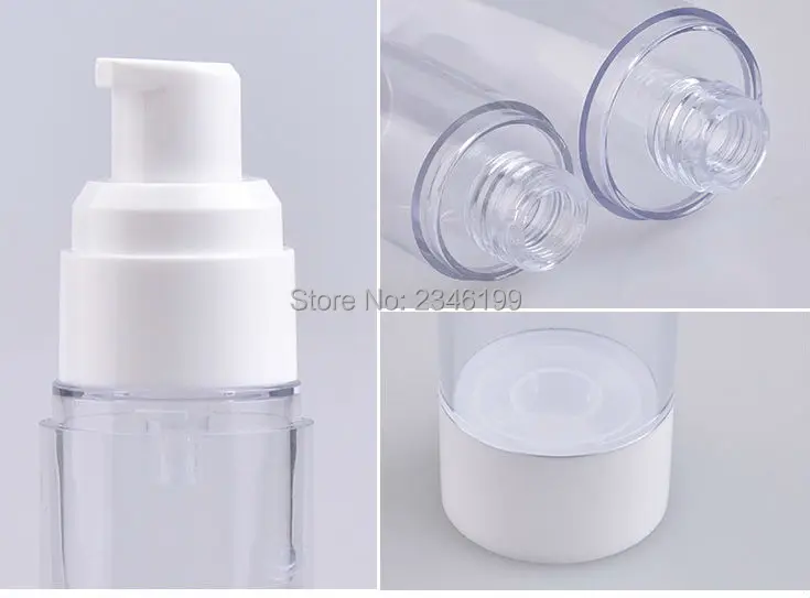 Dewarflask Plastic Bottle Transparent Spray Emulsion Bottle Lotion Pump Vacuum Spray Bottle Travel Bottling 20pcsLot (3)