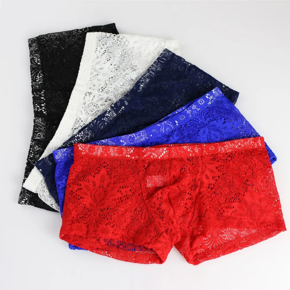 Fashion Mens Boxer Hollow Underpants Sexy Shorts Underwear Lace Underpanties boxers panties shorts Sexy cueca masculina
Fashion Mens Boxer Hollow Underpants Sexy Shorts Underwear Lace Underpanties boxers panties shorts Sexy cueca masculina
