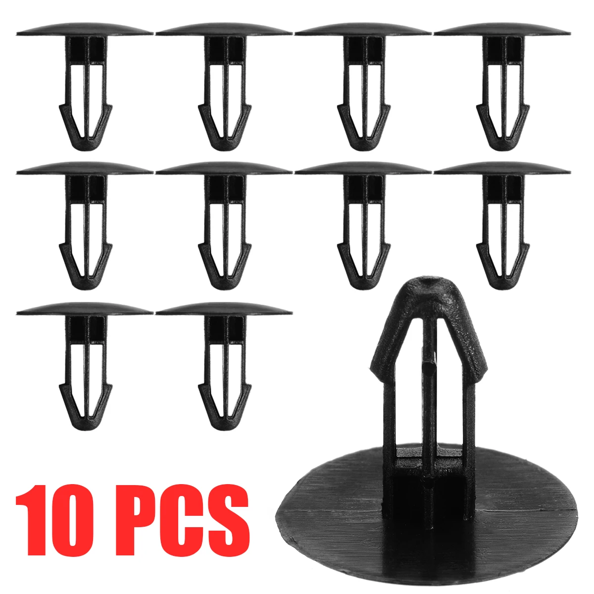 10pcs/set 6mm Hole Plastic Car Windscreen Cowl/ Scuttle Panel Retainer Fastener Trim Clip For Honda