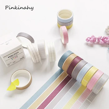 3-4 Pcs/box Decoration Solid/lattice washi tape DIY decoration scrapbooking planner masking tape adhesive tape label sticker
3-4 Pcs/box Decoration Solid/lattice washi tape DIY decoration scrapbooking planner masking tape adhesive tape label sticker