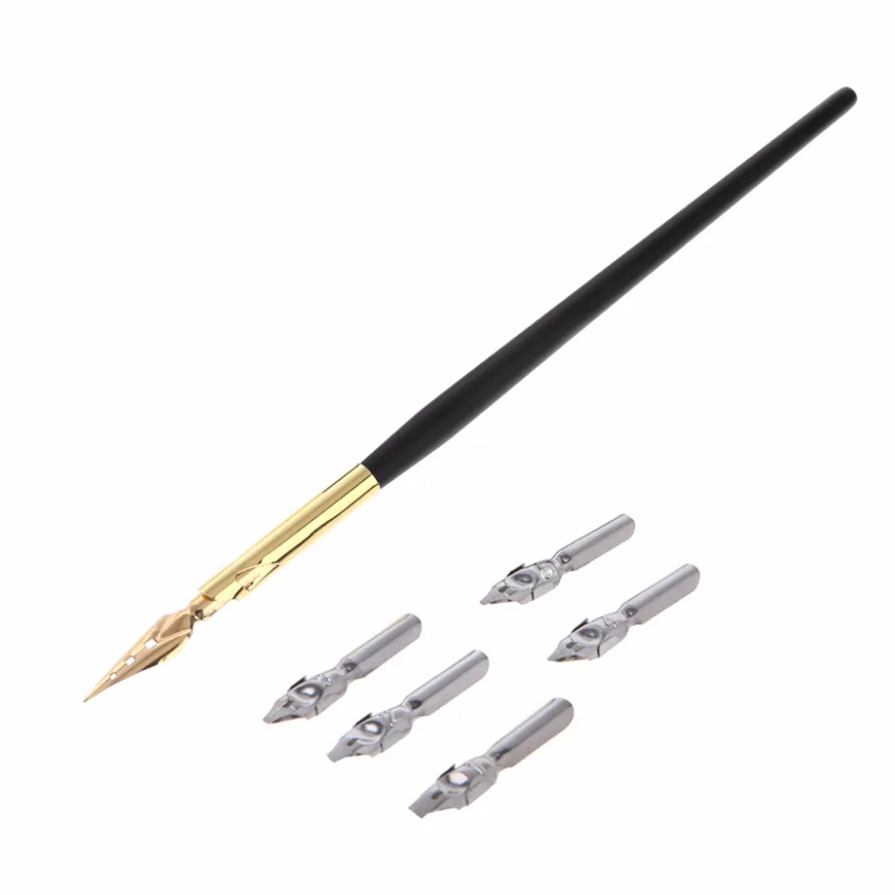 Calligraphy Drawing Dip Ink Nib Pen Set Signature Writing Antique Elegant Gifts W15
Calligraphy Drawing Dip Ink Nib Pen Set Signature Writing Antique Elegant Gifts W15