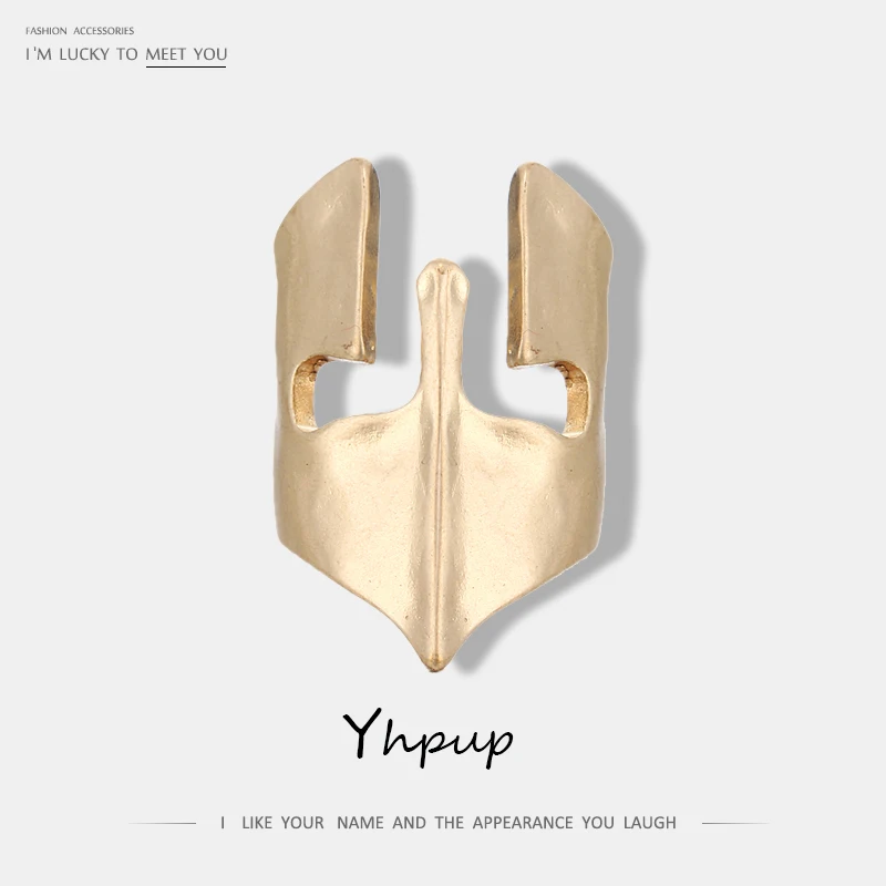 Yhpup Golden Sparta Warrior Mask Ring For Unisex Women Men Fashion New Trendy Exaggerated Zinc Alloy Ring
Yhpup Golden Sparta Warrior Mask Ring For Unisex Women Men Fashion New Trendy Exaggerated Zinc Alloy Ring