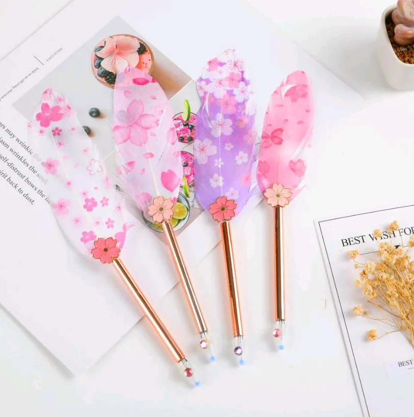 Flower Feather Pendant Gel Pen Signature Pen Escolar Papelaria School Office Supply Promotional Gift
Flower Feather Pendant Gel Pen Signature Pen Escolar Papelaria School Office Supply Promotional Gift