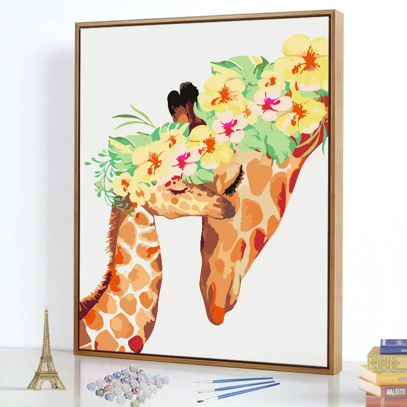 DIY Digital Painting by Numbers Couple Deer Cuddling Paints Home Decorativei Animal Handpainted Poster Special Gifts
DIY Digital Painting by Numbers Couple Deer Cuddling Paints Home Decorativei Animal Handpainted Poster Special Gifts