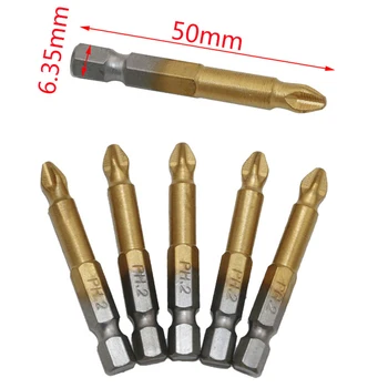 5Pcs/set Anti Slip Electric Screwdriver Bits Single Side Magnetic Hex Shank PH2 50mm High Quality
5Pcs/set Anti Slip Electric Screwdriver Bits Single Side Magnetic Hex Shank PH2 50mm High Quality