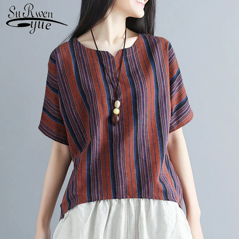 short sleeved blouses striped shirts casual style women tops loose summer fashion women clothing 2018 new female blouses 0267 40
short sleeved blouses striped shirts casual style women tops loose summer fashion women clothing 2018 new female blouses 0267 40