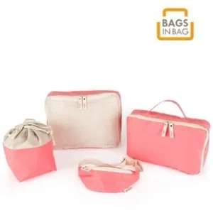 Hot 4pcs Fashion useful bags in bag storage bag