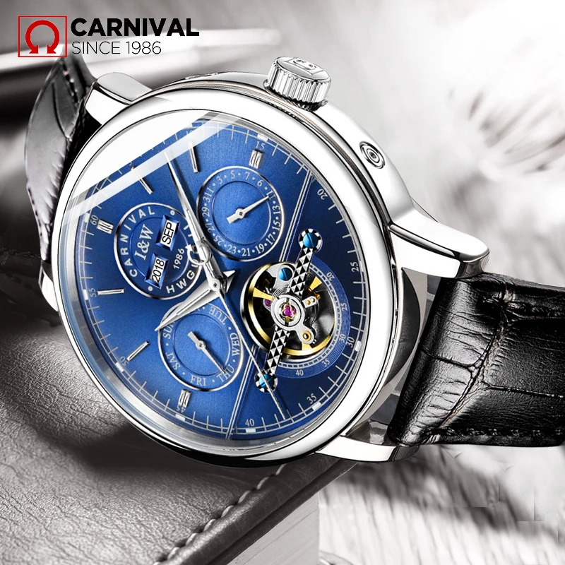 2019 Men Watches Waterproof Automatic Mechanical Watch Luxury Brand CARNIVAL Leather Strap Watch automatic male clock relogio
2019 Men Watches Waterproof Automatic Mechanical Watch Luxury Brand CARNIVAL Leather Strap Watch automatic male clock relogio