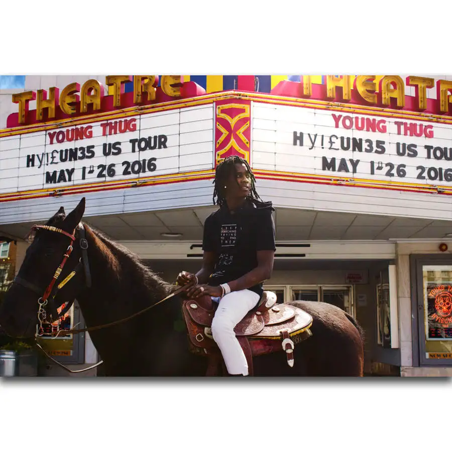 S182 Young Thug Rap Music Singer Rapper Hip Hop Star
