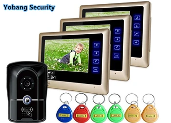 Yobang Security freeship 7inch Luxury Video Doorbell Phone house video intercom system for apartment villa 5 pcs RFID keyboard
Yobang Security freeship 7inch Luxury Video Doorbell Phone house video intercom system for apartment villa 5 pcs RFID keyboard
