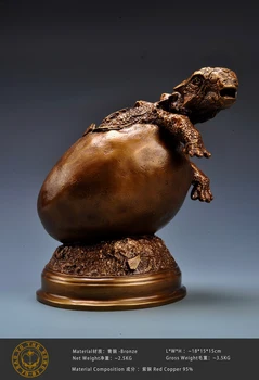 Ogrm Crafts Jurassic Baby Dinosaur Broken Shell Theme Bronze Model Dragon Ball Sculpture Statue
Ogrm Crafts Jurassic Baby Dinosaur Broken Shell Theme Bronze Model Dragon Ball Sculpture Statue