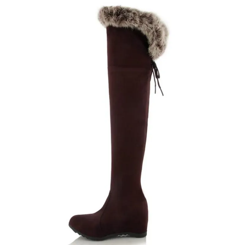 winter New pattern Over the knee woman Boots Suede Grind Rabbit's hair Internal increase Women Boots tide plus size 34-43
winter New pattern Over the knee woman Boots Suede Grind Rabbit's hair Internal increase Women Boots tide plus size 34-43