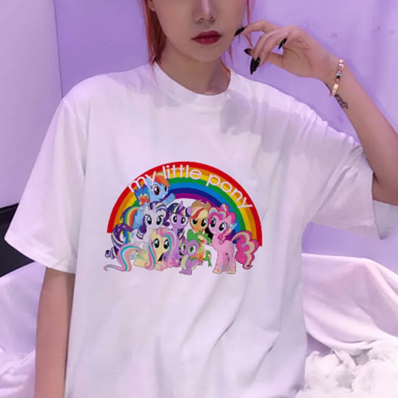 My little pony rainbow cartoon letter printing summer new women's Harajuku fashion casual loose short-sleeved T-shirt
My little pony rainbow cartoon letter printing summer new women's Harajuku fashion casual loose short-sleeved T-shirt