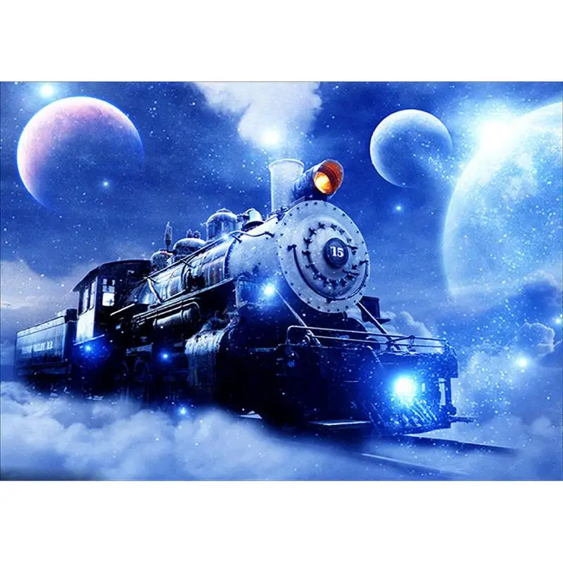 5D Diamonds Painting Train Under Starlight Pattern Cross Stitch DIY Resin Round Rhinestones Embroidery Mosaic Picture Home Decor
5D Diamonds Painting Train Under Starlight Pattern Cross Stitch DIY Resin Round Rhinestones Embroidery Mosaic Picture Home Decor
