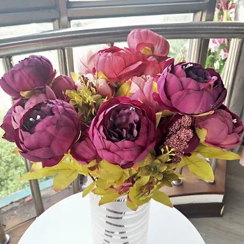 1 pcs peony 16 colors High quality silk peony. Artificial flower Special for wedding decoration flower peony
1 pcs peony 16 colors High quality silk peony. Artificial flower Special for wedding decoration flower peony