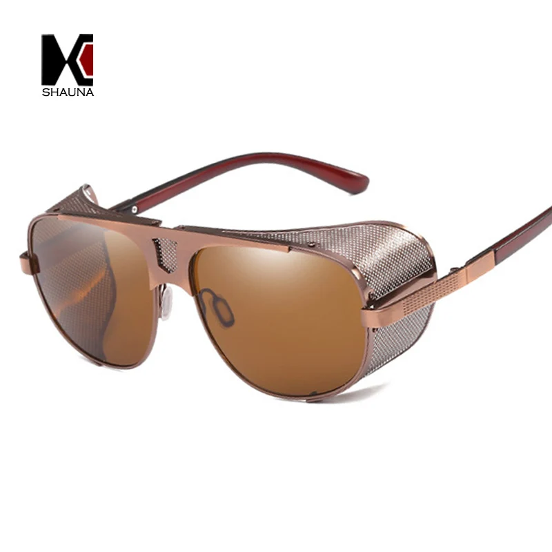SHAUNA Vintage Men Steampunk Sunglasses Brand Designer Wire Mesh Women Punk Goggle Sun glasses UV400
SHAUNA Vintage Men Steampunk Sunglasses Brand Designer Wire Mesh Women Punk Goggle Sun glasses UV400