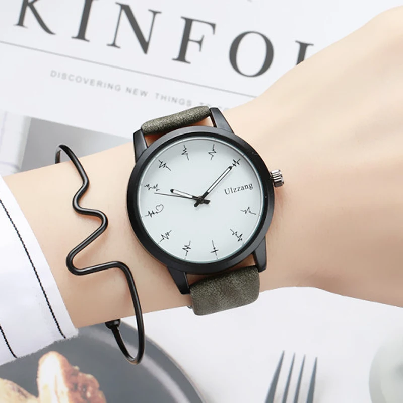 2018 Hot Fashion Contracted Quartz Watch Simple Exquisite Ladies Clock Creative Heartbeat Vintage Leather Watch Couple Watch
2018 Hot Fashion Contracted Quartz Watch Simple Exquisite Ladies Clock Creative Heartbeat Vintage Leather Watch Couple Watch
