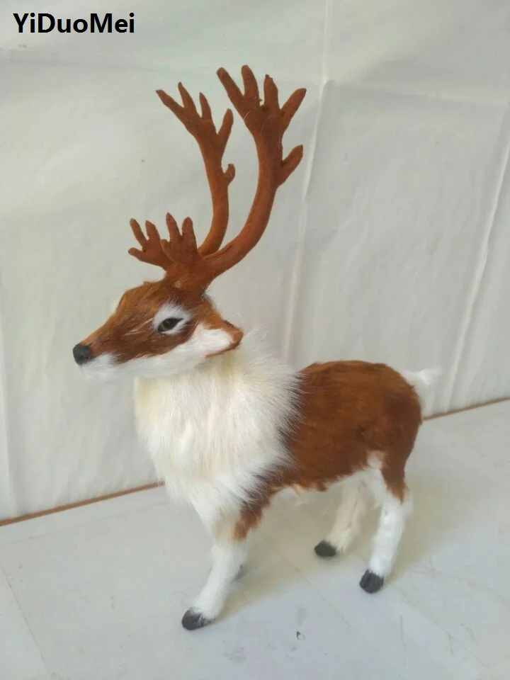 artificial sika deer model,polyethylene&real furs antlers deer 22x7x27cm handicraft prop,home decoration toy gift a1838
artificial sika deer model,polyethylene&real furs antlers deer 22x7x27cm handicraft prop,home decoration toy gift a1838