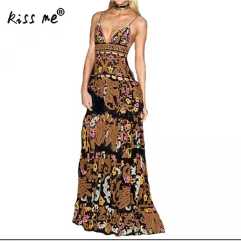 Coffee Floral Printed Chiffon Beach Maxi Dress Large Hem Style Dress Slip Dress Sleeveless Flounce Sexy Women Robe Deep V Dress
Coffee Floral Printed Chiffon Beach Maxi Dress Large Hem Style Dress Slip Dress Sleeveless Flounce Sexy Women Robe Deep V Dress