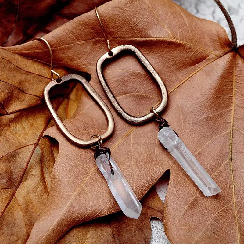 Women Natural Stone Drop Earrings Vintage Antique Gold Geometric Shape Europe Crystal Dangle Earrings Jewelry Gifts
Women Natural Stone Drop Earrings Vintage Antique Gold Geometric Shape Europe Crystal Dangle Earrings Jewelry Gifts