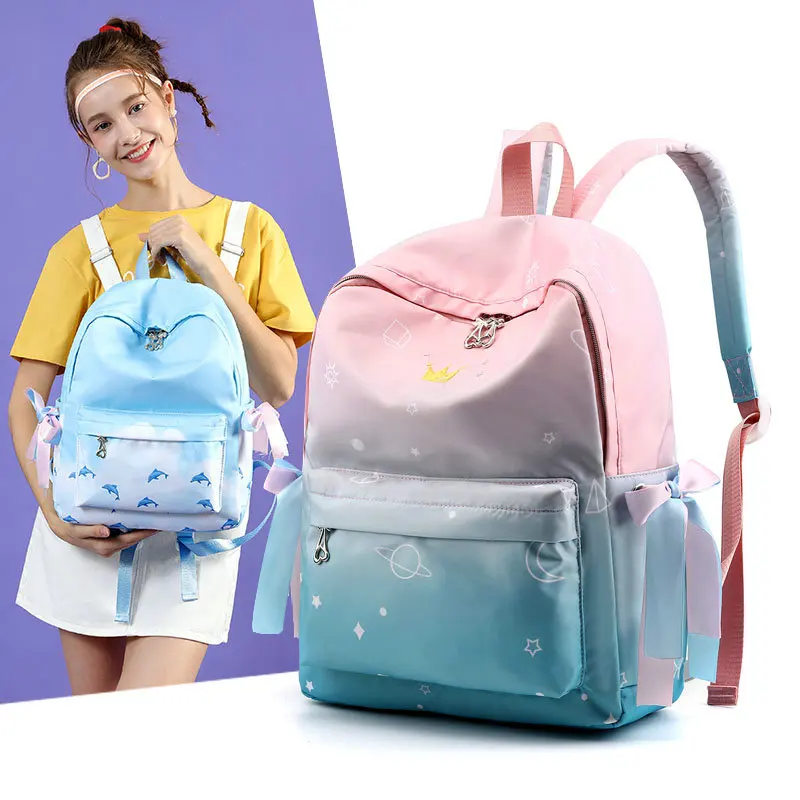 Rdywbu Girls Ribbon Bow Backpack Teenager Crown School Bookbag Women Dolphin Printing Travel Rucksack Large Bagpack Mochila B766
Rdywbu Girls Ribbon Bow Backpack Teenager Crown School Bookbag Women Dolphin Printing Travel Rucksack Large Bagpack Mochila B766