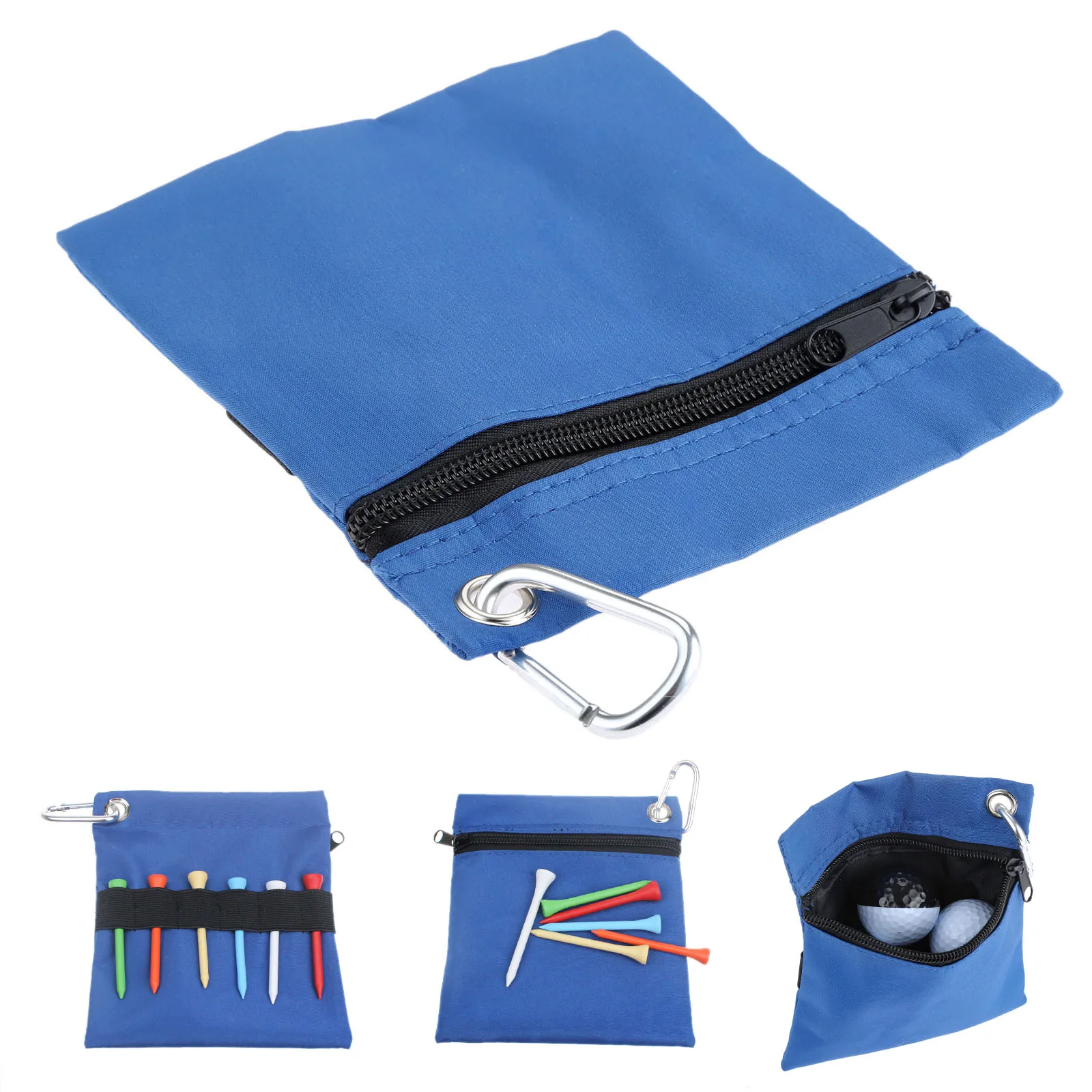1pc Blue Zipper Portable Golf Ball Tee Bag 16*14cm Empty Nylon Storage Ball & Tees Bag Holder With Carabiner Golfing Accessories
1pc Blue Zipper Portable Golf Ball Tee Bag 16*14cm Empty Nylon Storage Ball & Tees Bag Holder With Carabiner Golfing Accessories