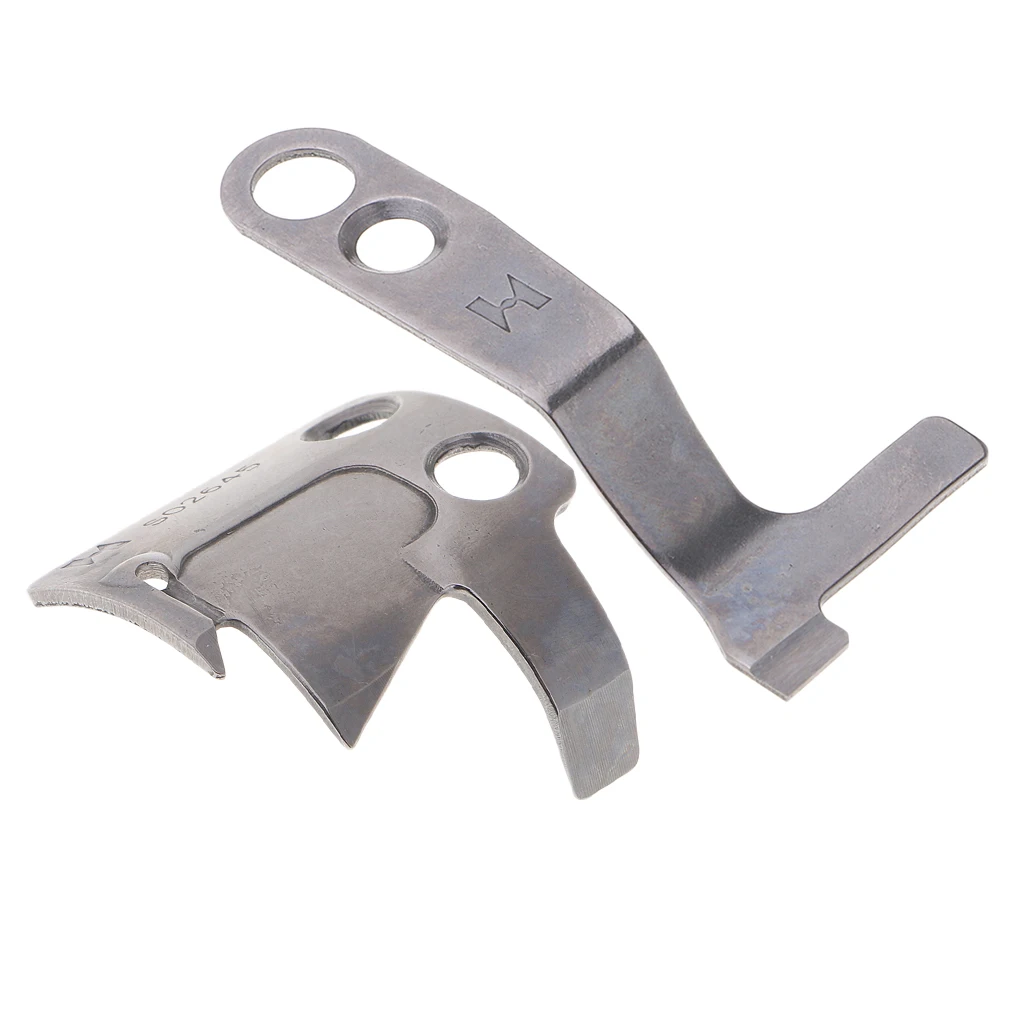 2 Pieces Fixed & Movable Knife S02637-001 S02645-001 for Industrial Sewing Machines 2 Pieces Fixed & Movable Knife S02637-001 S02645-001 for Industrial Sewing Machines