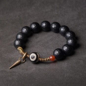 10mm Faced Onyx Healing Bracelet Tibtetan Bead Anti Evil Retro Processed Copper Zen Health Prayer Jewelry Gift for Men Women
10mm Faced Onyx Healing Bracelet Tibtetan Bead Anti Evil Retro Processed Copper Zen Health Prayer Jewelry Gift for Men Women