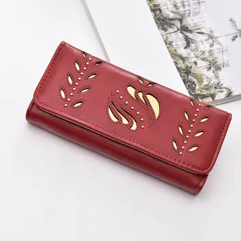 Fashion women's clutch bag PU leather wallet hollow laser long credit card holder purse
Fashion women's clutch bag PU leather wallet hollow laser long credit card holder purse