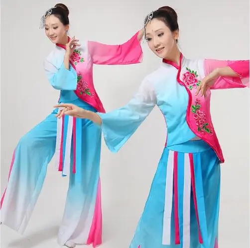 (0112) Chinese classical dance costumes yangko dance hit color costumes national dance flower Embroidery stage performance cloth
(0112) Chinese classical dance costumes yangko dance hit color costumes national dance flower Embroidery stage performance cloth