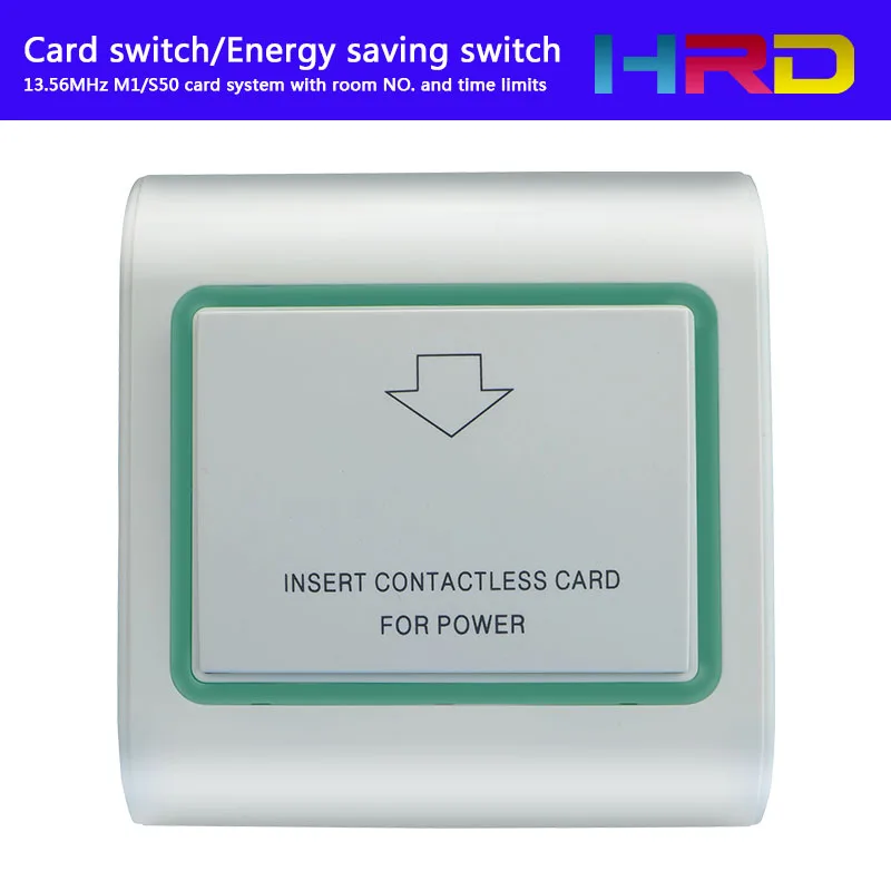 High Frequency M1 Card Switch With Time and Room NO. Limits white green plane for Hotel electronic induction wall switch
High Frequency M1 Card Switch With Time and Room NO. Limits white green plane for Hotel electronic induction wall switch