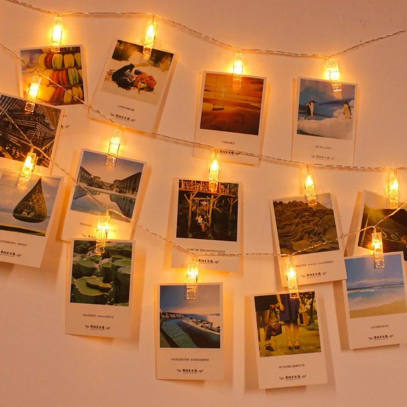 40/50 Leds Clamp Shape Deco String Light Innovative Photoes Indoor Decoration Fairy Light Waterproof LED Holiday Lighting SL053
40/50 Leds Clamp Shape Deco String Light Innovative Photoes Indoor Decoration Fairy Light Waterproof LED Holiday Lighting SL053
