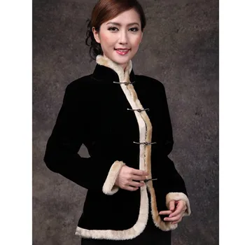 Free Shipping Autumn Winter Spring Black Chinese Lady Velvet Jacket Mandarin Collar Slim Outwear Button Solid Coat SizeS To XXXL
Free Shipping Autumn Winter Spring Black Chinese Lady Velvet Jacket Mandarin Collar Slim Outwear Button Solid Coat SizeS To XXXL