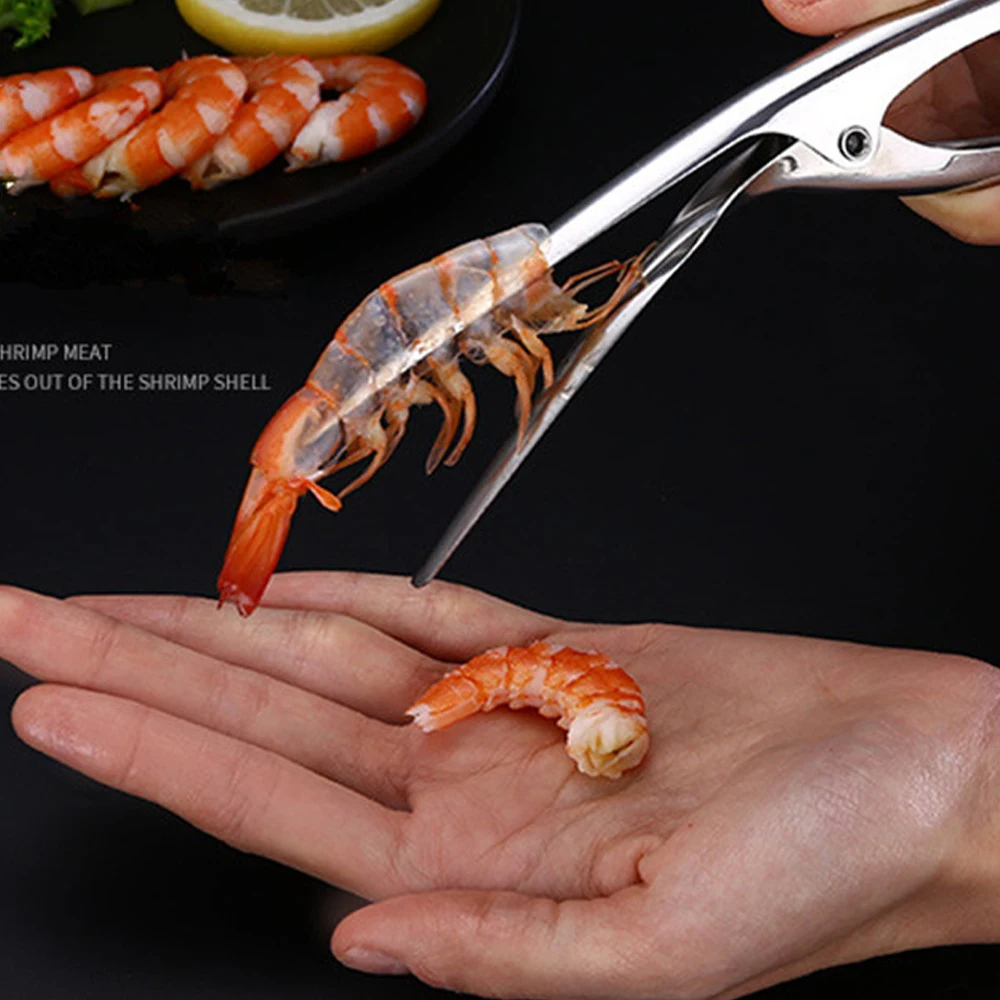 1pcs Stainless Steel Shrimp peeler Creative Prawn Peeler Shrimp Deveiner Peel Device fishing knife Kitchen Gadgets Seafood Tools
1pcs Stainless Steel Shrimp peeler Creative Prawn Peeler Shrimp Deveiner Peel Device fishing knife Kitchen Gadgets Seafood Tools