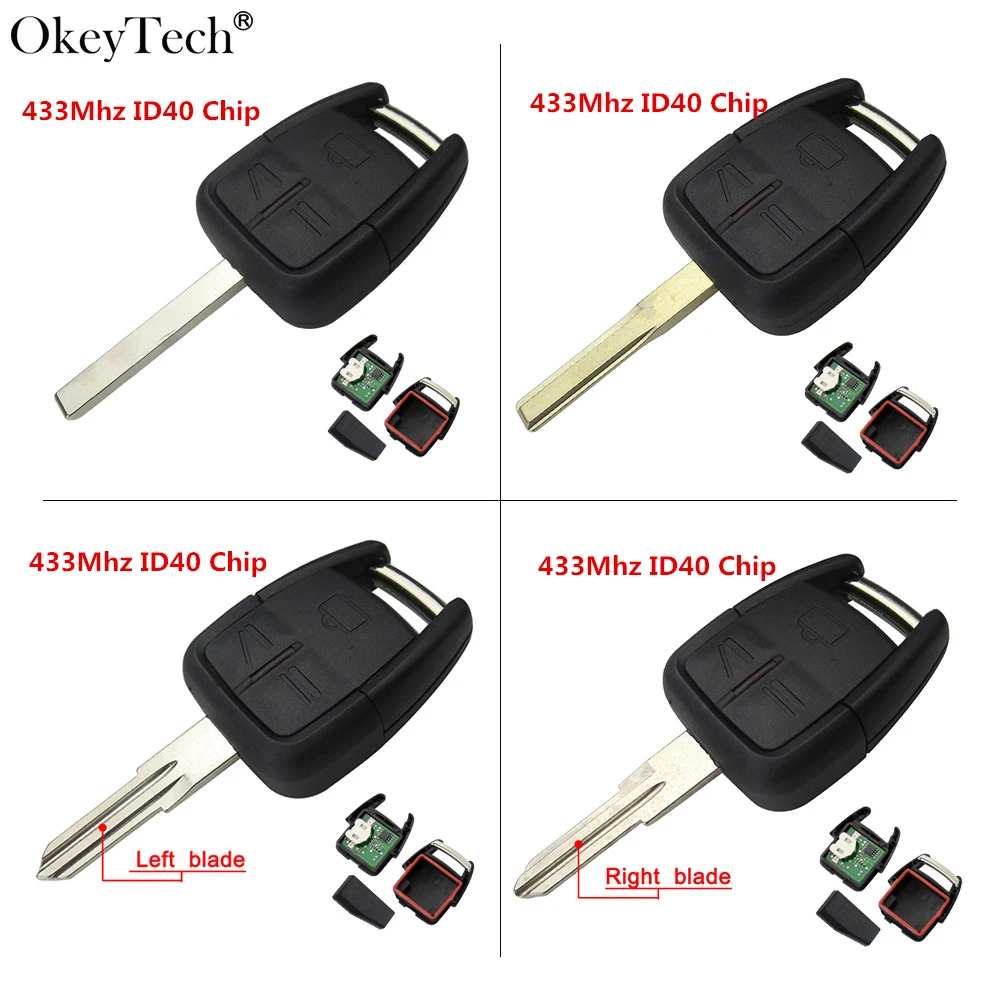 Okeytech 3 Button Remote Car Key For Opel Vauxhall Astra Zafira Vectra Omega 433Mhz ID40 Transponder Chip Key HU43 Uncut Blade
Okeytech 3 Button Remote Car Key For Opel Vauxhall Astra Zafira Vectra Omega 433Mhz ID40 Transponder Chip Key HU43 Uncut Blade