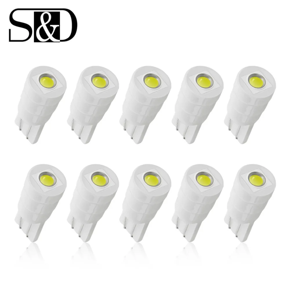 10pcs T10 W5W LED Bulbs Ceramic 194 168 Car Interior Lights Reading Wedge Door Instrument Side Bulb Plate Light Auto Lamp 12V
10pcs T10 W5W LED Bulbs Ceramic 194 168 Car Interior Lights Reading Wedge Door Instrument Side Bulb Plate Light Auto Lamp 12V