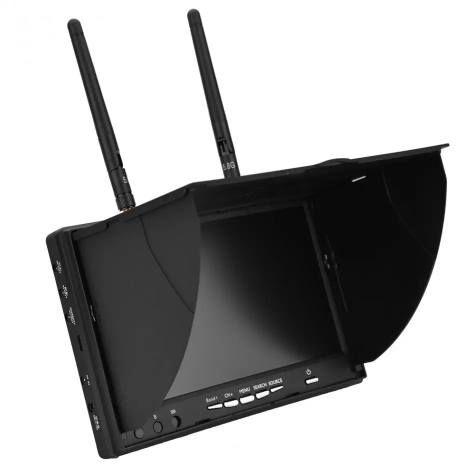 Quadcopter Part 5.8GHz 40Channels 7Inch LCD Screen Receiver Monitor For FPV Drone with 5.8G Antenna High Quality Drone Accessory
Quadcopter Part 5.8GHz 40Channels 7Inch LCD Screen Receiver Monitor For FPV Drone with 5.8G Antenna High Quality Drone Accessory