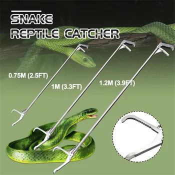 120CM/100/75CM Quickly Reptile Snake Catcher Tongs Stick Grabber Professional Stainless Steel Wide Jaw Tool Pest Control Product
120CM/100/75CM Quickly Reptile Snake Catcher Tongs Stick Grabber Professional Stainless Steel Wide Jaw Tool Pest Control Product