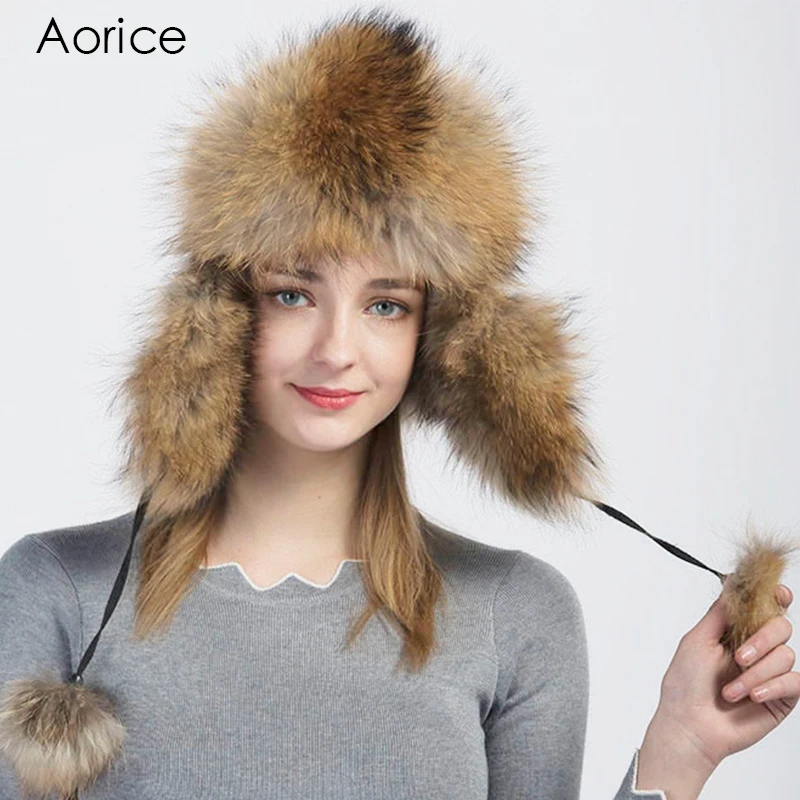 Aorice 2017 New Fashion Winter Women Real Fox Fur Warm Bomber Hats Snow Cap Balaclava Hat Comfort Men Female Caps Ushanka HF709
Aorice 2017 New Fashion Winter Women Real Fox Fur Warm Bomber Hats Snow Cap Balaclava Hat Comfort Men Female Caps Ushanka HF709