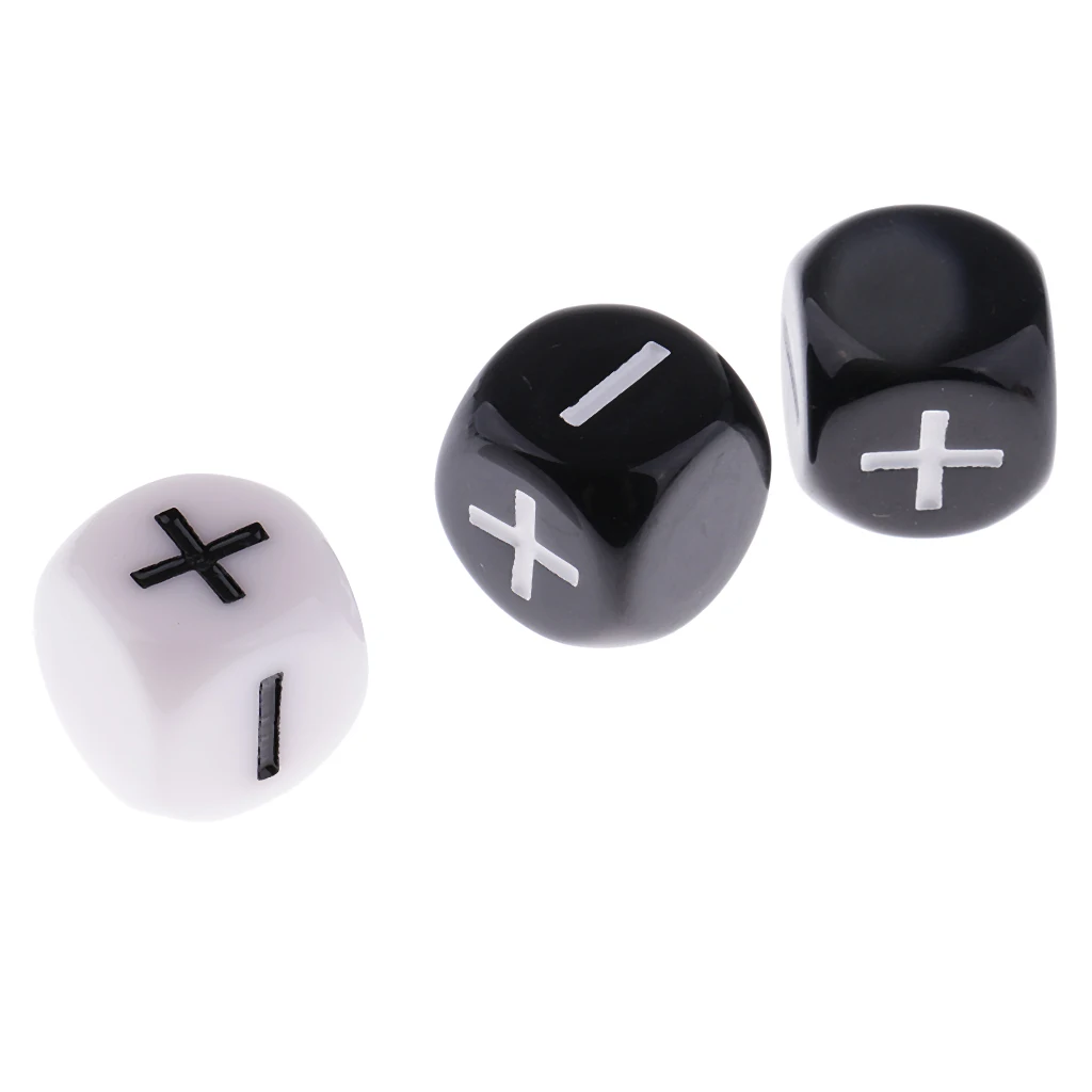 10 Pieces Plastic 6-sided Dice Minus Plus D6 for Party Bar Card Casino Game Props 0.62inch 6 Sided Plus Minus Dice Set 10 Pieces Plastic 6-sided Dice Minus Plus D6 for Party Bar Card Casino Game Props 0.62inch 6 Sided Plus Minus Dice Set