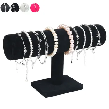 Portable Velvet/PU Leather Bracelet Bangle Necklace Display Rack Jewelry Stand Holder Watch Jewelry Organizer T-Bar Rack dg88
Portable Velvet/PU Leather Bracelet Bangle Necklace Display Rack Jewelry Stand Holder Watch Jewelry Organizer T-Bar Rack dg88