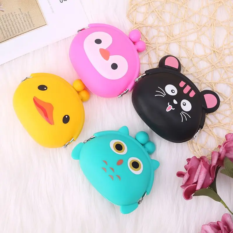 THINKTHENDO Cute Silicone Coin Purse Cute Women Girls Mini Wallet Cartoon Animal Key Earphone Bag Change Keys Bags 4 Colors
THINKTHENDO Cute Silicone Coin Purse Cute Women Girls Mini Wallet Cartoon Animal Key Earphone Bag Change Keys Bags 4 Colors