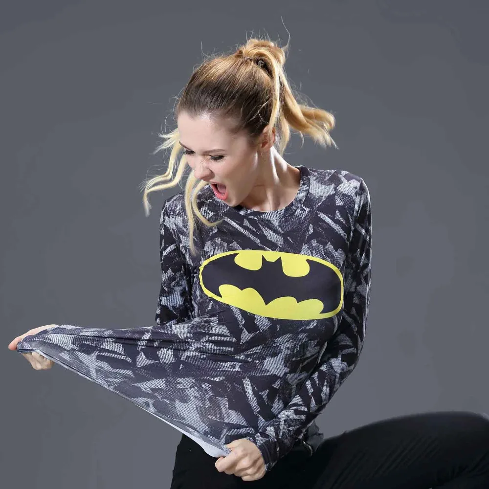 Female Casual T Shirt Superhero Women Superman/Captain America/Spiderman/Batman Shirts Bodybuilding Compression Tops plus size
Female Casual T Shirt Superhero Women Superman/Captain America/Spiderman/Batman Shirts Bodybuilding Compression Tops plus size