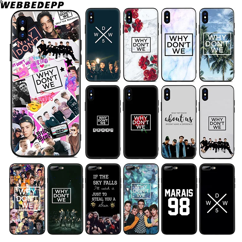 WEBBEDEPP Why Dont We Bands Soft Silicone Case for Apple iPhone 11 Pro Xr Xs Max X or 10 8 7 6 6S Plus 5 5S SE TPU
WEBBEDEPP Why Dont We Bands Soft Silicone Case for Apple iPhone 11 Pro Xr Xs Max X or 10 8 7 6 6S Plus 5 5S SE TPU