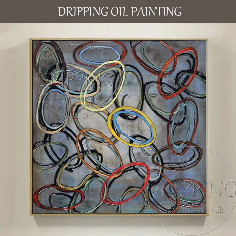Professional Painter Team Supply Hand-painted Abstract Circles Oil Painting on Canvas Abstract Colorful Rounds Oil Painting
Professional Painter Team Supply Hand-painted Abstract Circles Oil Painting on Canvas Abstract Colorful Rounds Oil Painting