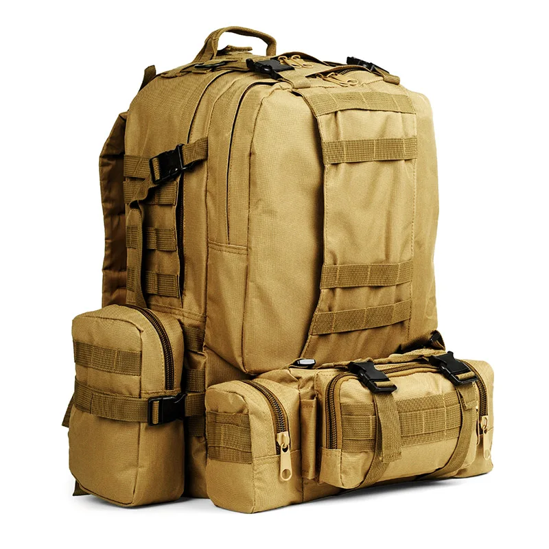 4 In 1 50L 600D Sport Military Tactical Climbing Mountaineering Backpack Camping Hiking Hunting Trekking Waterproof Outdoor Bag
4 In 1 50L 600D Sport Military Tactical Climbing Mountaineering Backpack Camping Hiking Hunting Trekking Waterproof Outdoor Bag