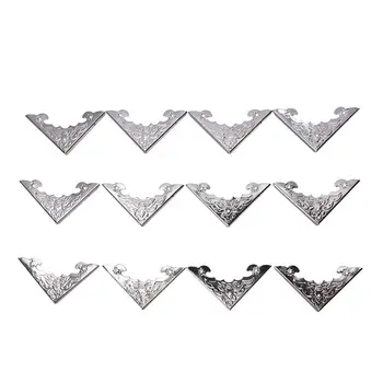 Decorative Antique Brass Jewelry Wine Gift Box Wooden Corner Protector Guard 40*40mm Sliver Color 12 PCS/Set
Decorative Antique Brass Jewelry Wine Gift Box Wooden Corner Protector Guard 40*40mm Sliver Color 12 PCS/Set